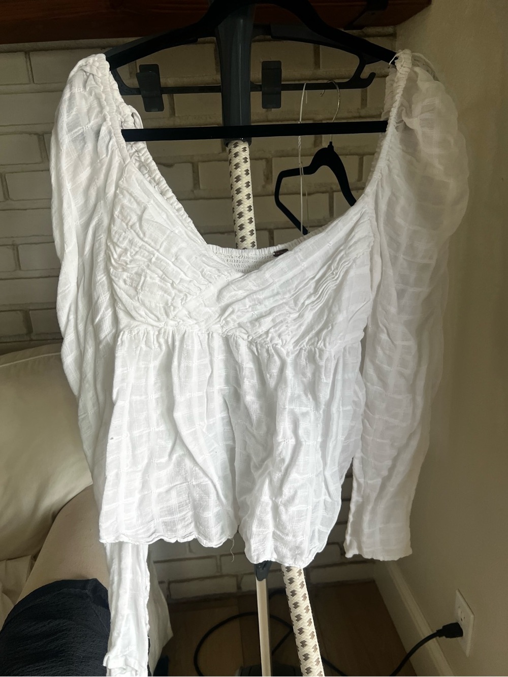 Free People Peasant Blouse - Lightweight Long Sleeve